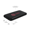 Внешний аккумулятор с подсветкой Bplanner Power 4 ST, 8000 mAh (Красный)