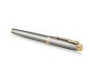 Перьевая ручка Parker IM Metal Brushed Metal GT, перо: F, цвет чернил: blue
