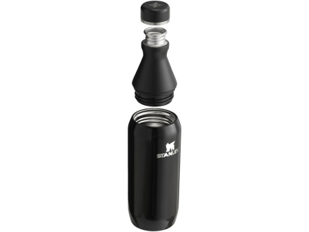 Бутылка для воды Stanley All Day Slim объемом 350 мл - черный глянцевый
