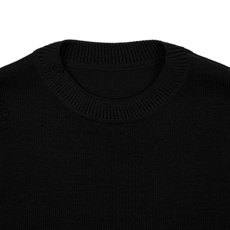 Джемпер оверсайз унисекс Grunge, черный, размер L/XL