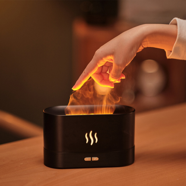 Светодиодный USB увлажнитель-ароматизатор Flame RGB, белый
