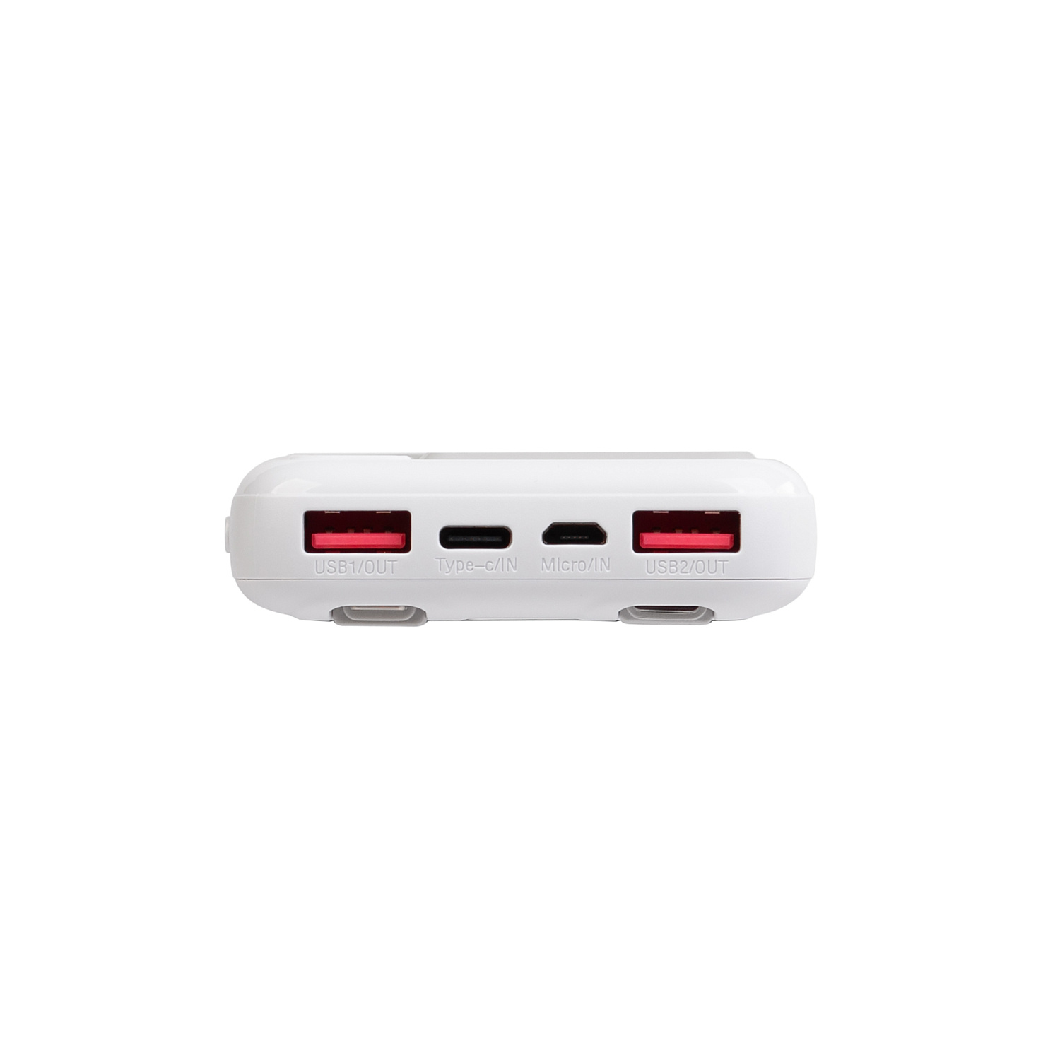 Зарядное устройство "Connect" 10000 mAh со встроенными Type-C/Lightning кабелями