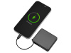 Внешний аккумулятор со встроенным кабелем USB-C Дэнси, 5000 мАч, черный