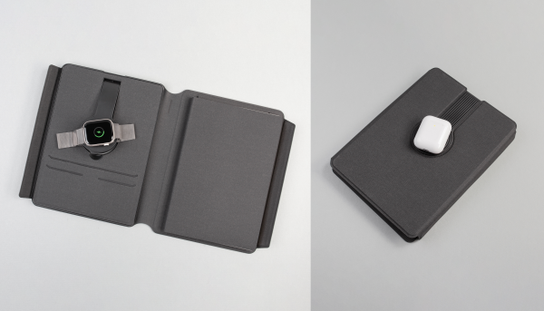 Папка А5 с беспроводным (10W) зарядным устройством 5000 mAh, с MagSafe и блокнотом