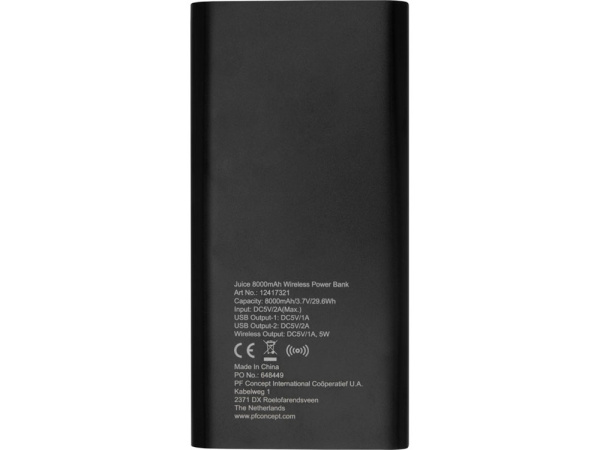 Внешний беспроводной аккумулятор Juice, 8000 mAh