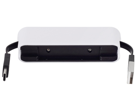 USB-хаб Hubix с коннектором 2-в-1 USB-C и USB-A, 2.0, белый