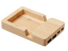 USB хаб Memo, 2*USB, 2*Type C, бамбук