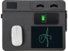 Многофункциональный коврик для мыши Multi Pad с беспроводной зарядкой и LCD экраном, 10 Вт, черный