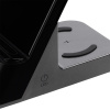 Зарядная станция с часами E-Store для смартфона, часов и наушников, черная