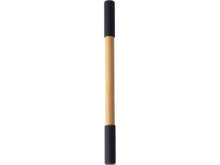 Вечный карандаш и ручка из бамбука Black bamboo, натуральный и черный