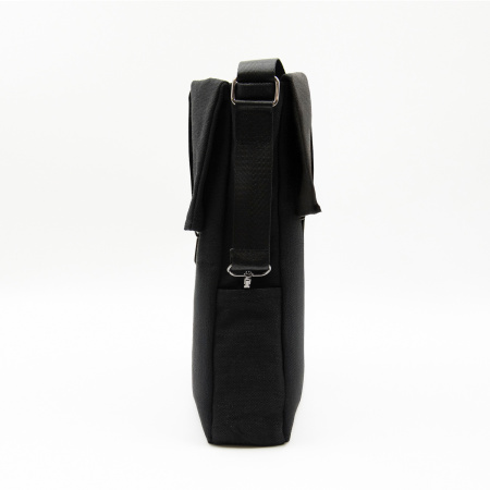 Шоппер Superbag Companion, с тремя отделениями, боковым креплением (карабин) и карманом (черный)
