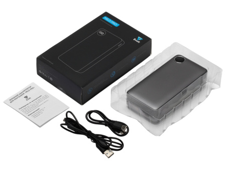 Внешний аккумулятор Mild Pro c быстрой зарядкой QC/PD, soft-touch, 20 000 mAh