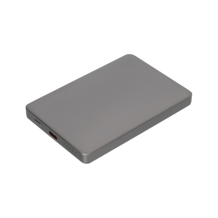 Внешний аккумулятор Оникс PD (Onyx PD) 5000mAh с функцией беспроводной зарядки 15W, серый